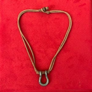 Leather & Metal Grunge Neck Piece